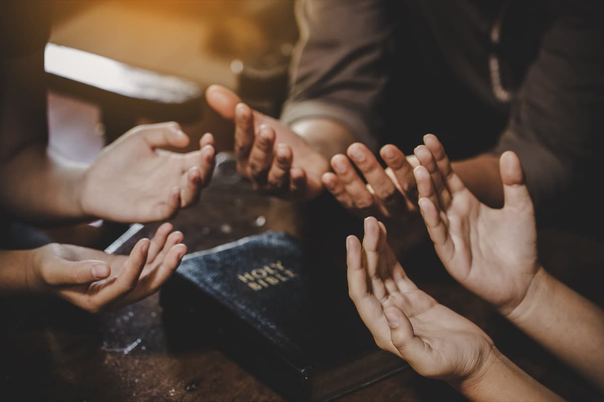 Hands in prayer